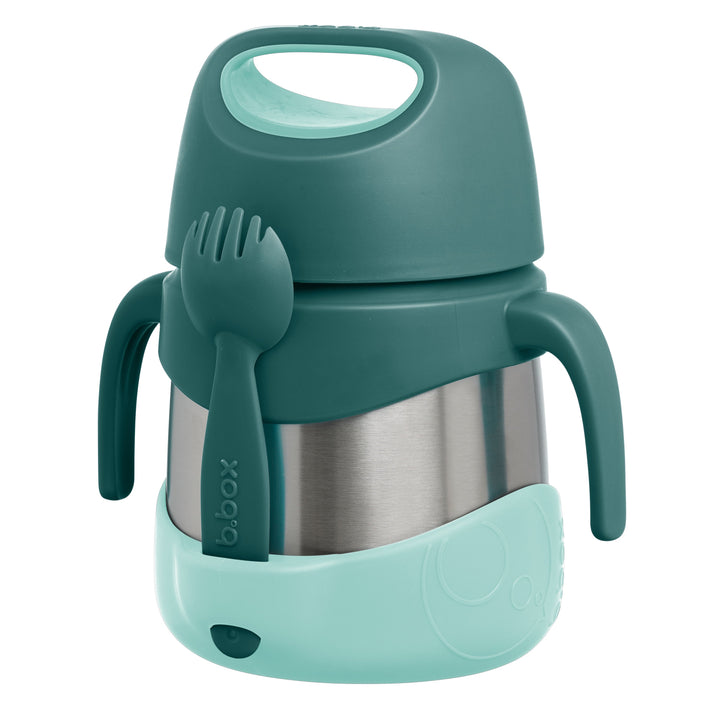 insulated food jar - emerald green insulated food jar - emerald green - b.box for kids