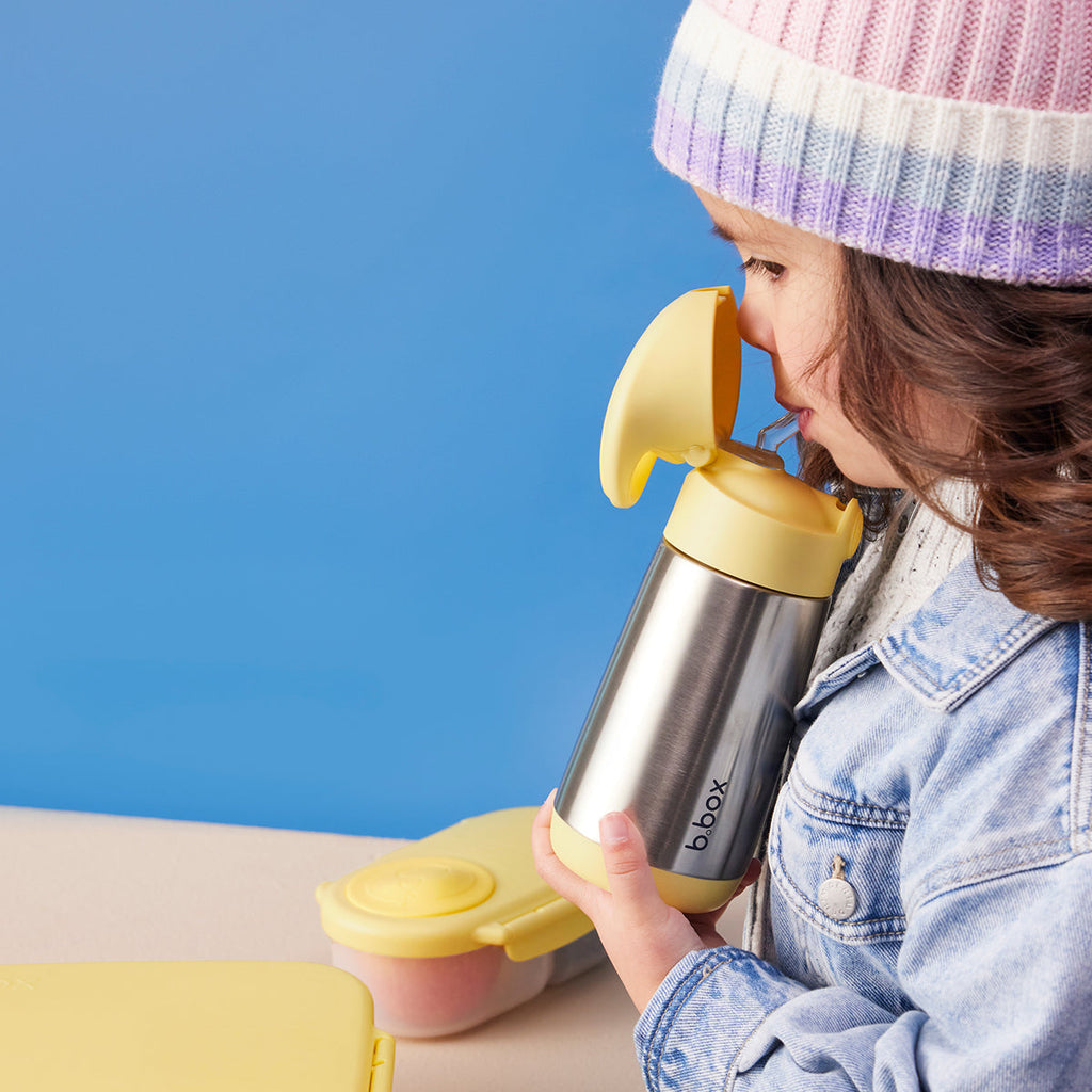 350ml Insulated Drink Bottle - lemon twist