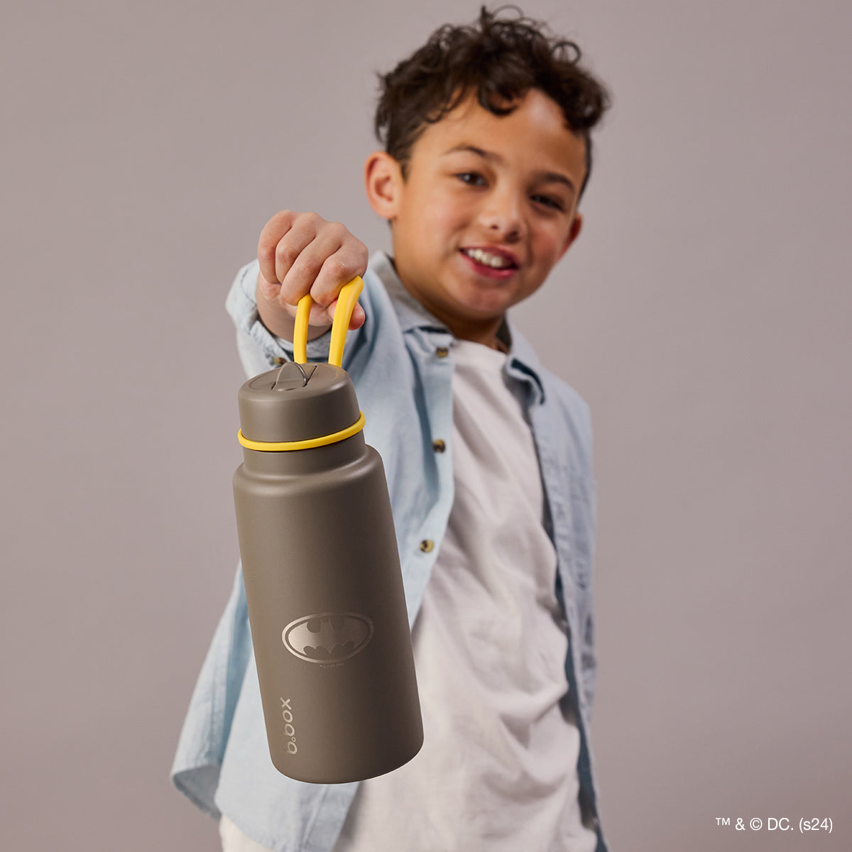 Batman by b.box - 1L insulated flip top bottle