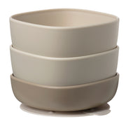 suction bowl trio - latte