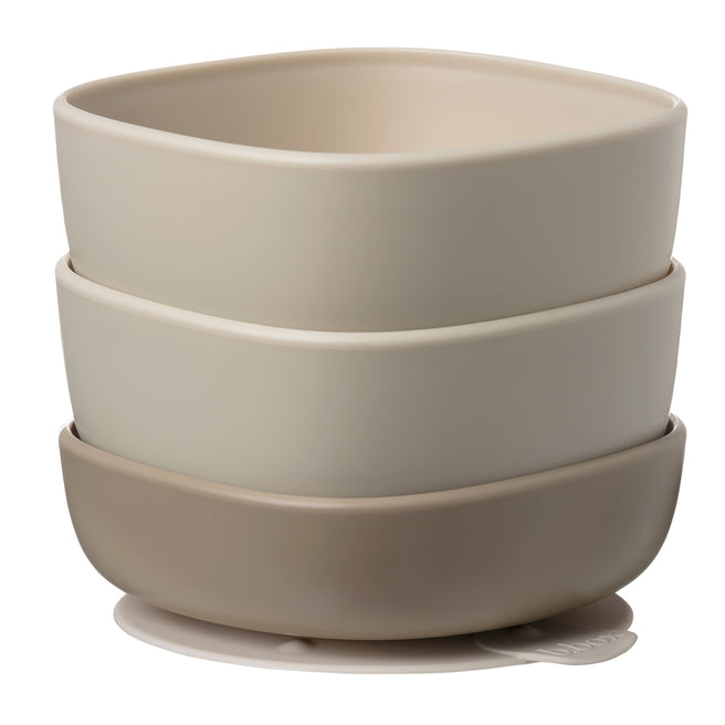 suction bowl trio - latte