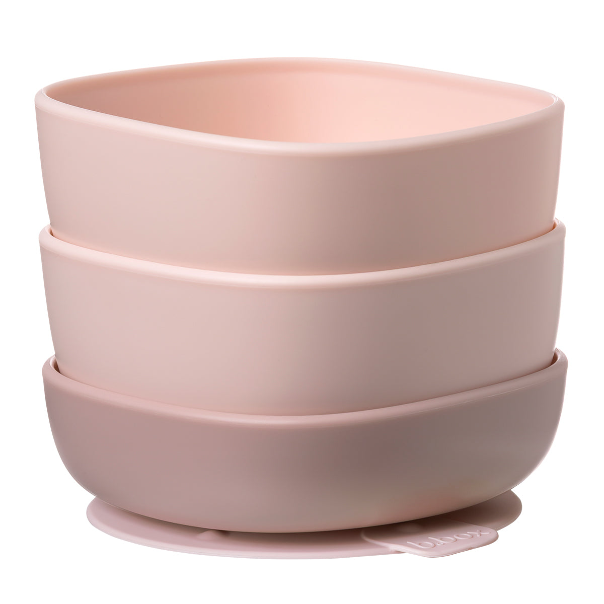 suction bowl trio - blush