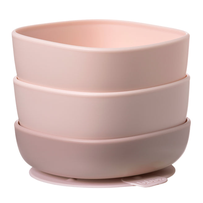 suction bowl trio - blush
