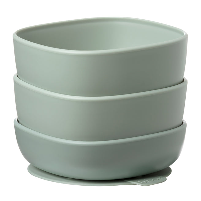 suction bowl trio - sage