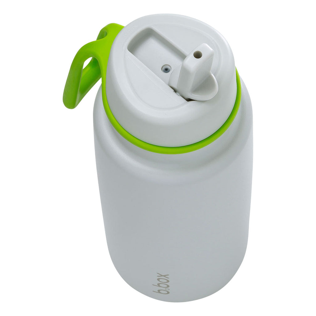 Insulated Flip Top 1 Litre Bottle - lime time