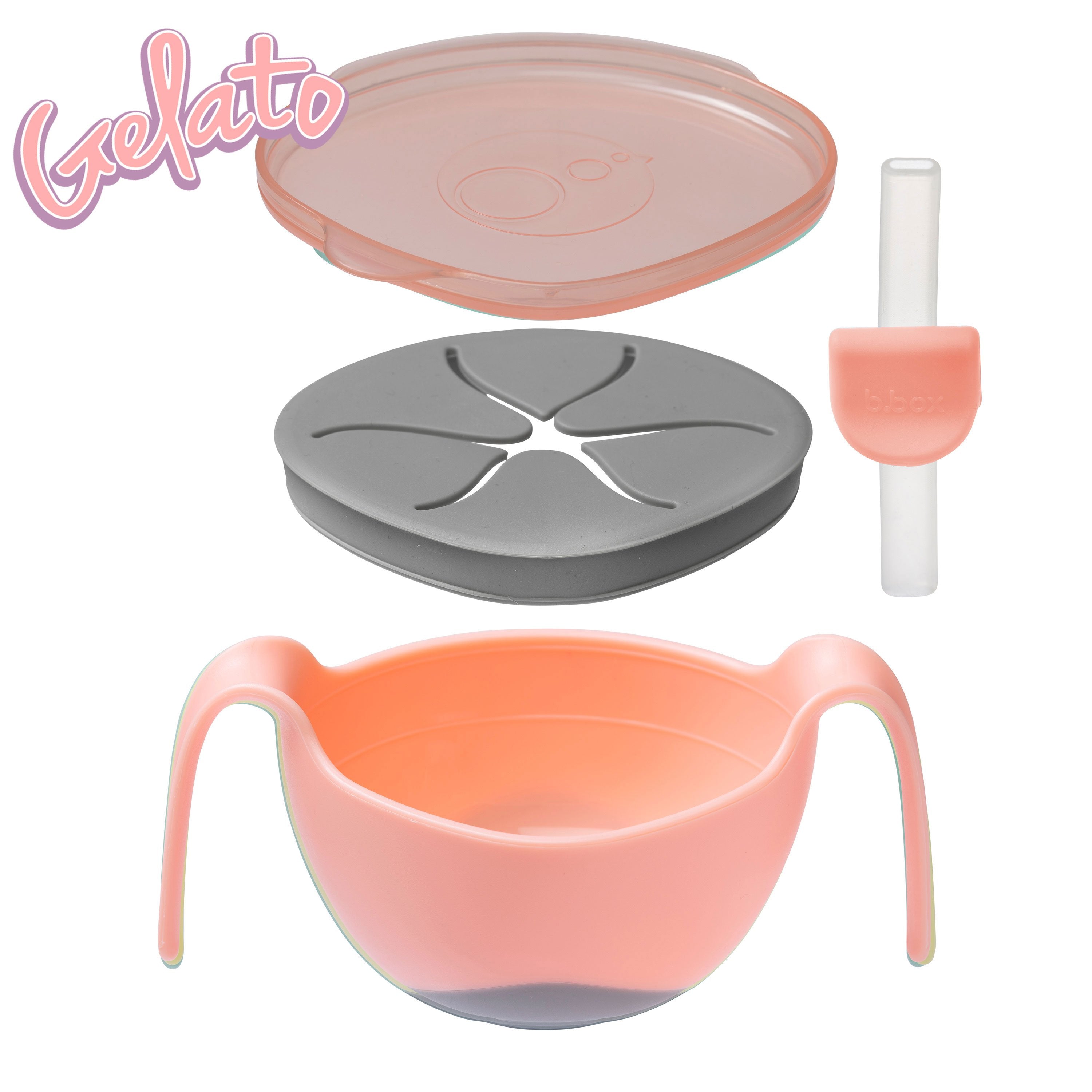 bowl + straw - tutti frutti