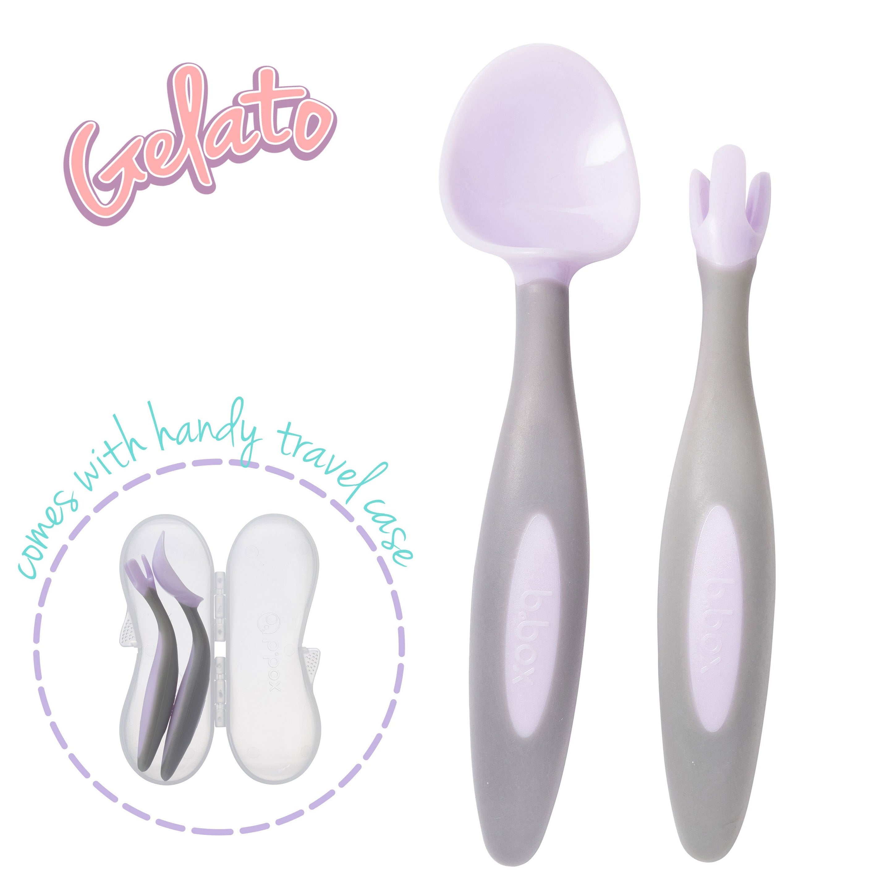 Toddler cutlery set - boysenberry - b.box for kids