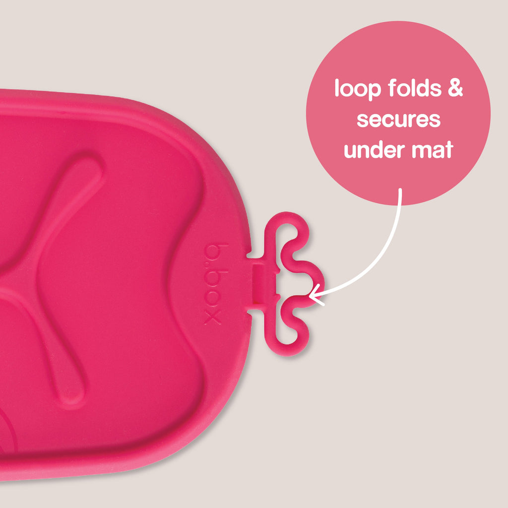 roll + go mealtime mat - strawberry shake