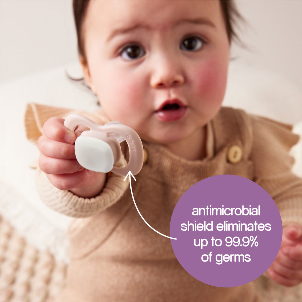 glow pacifier twin pack - sky + sage