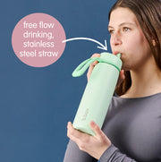 690 ml Isolierflasche mit Klappdeckel – Mitternachtsblau