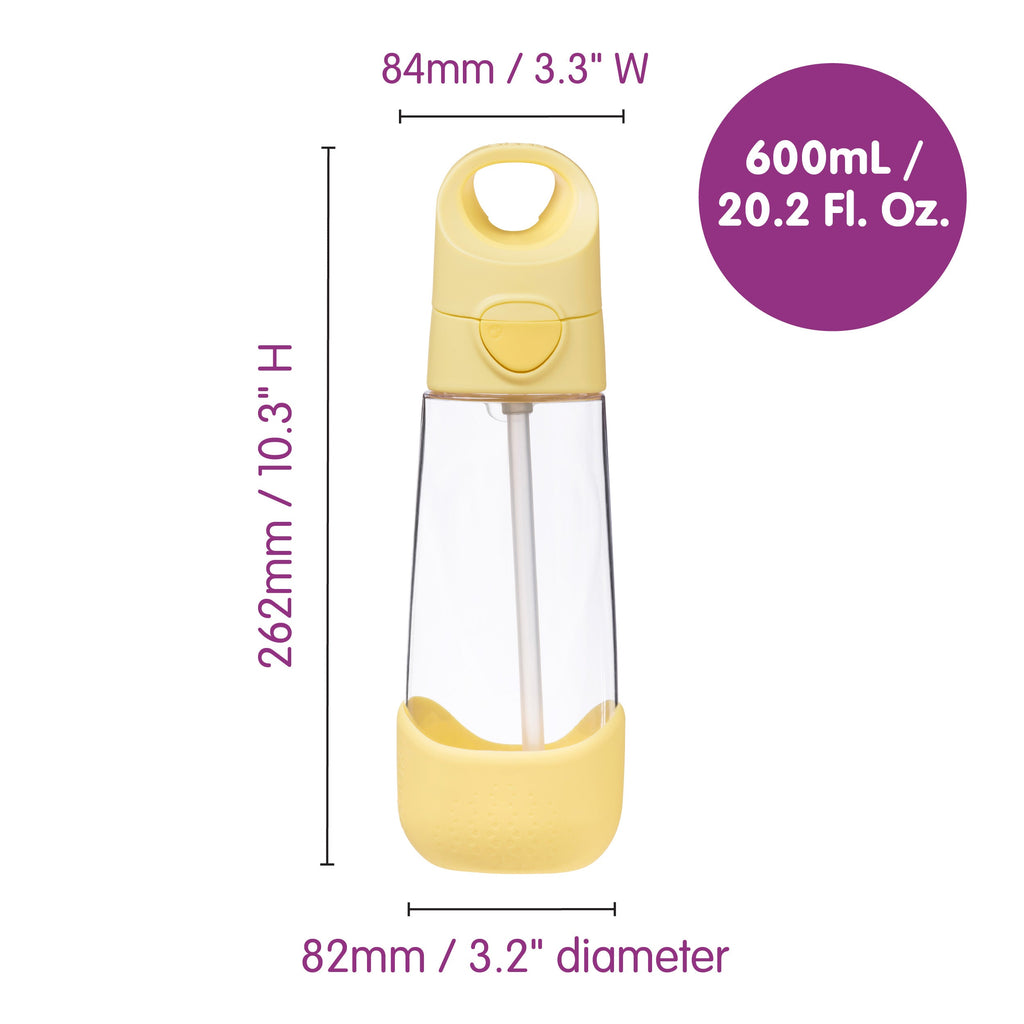 tritan™ drink bottle 600ml - sugar plum