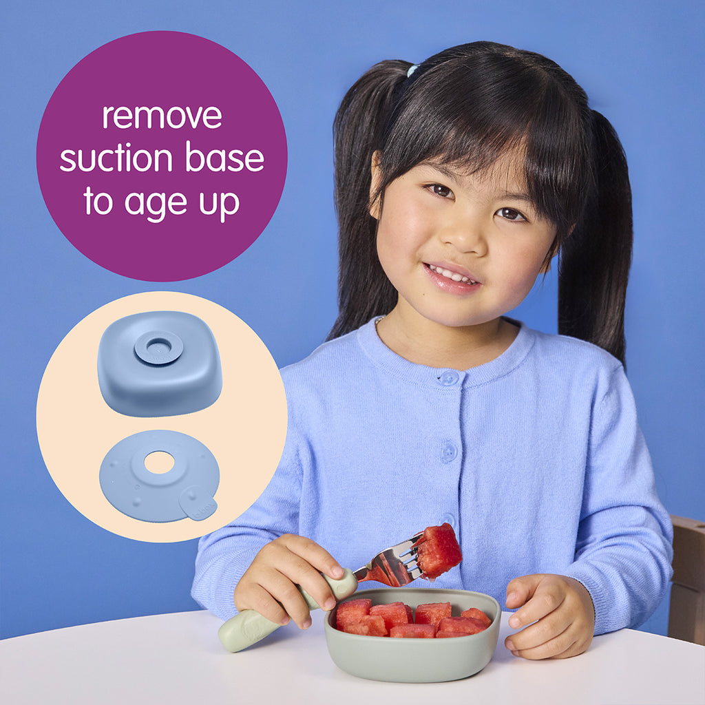 suction bowl trio - latte