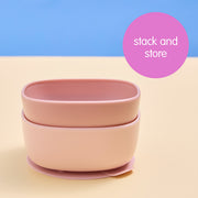 suction bowl trio - latte
