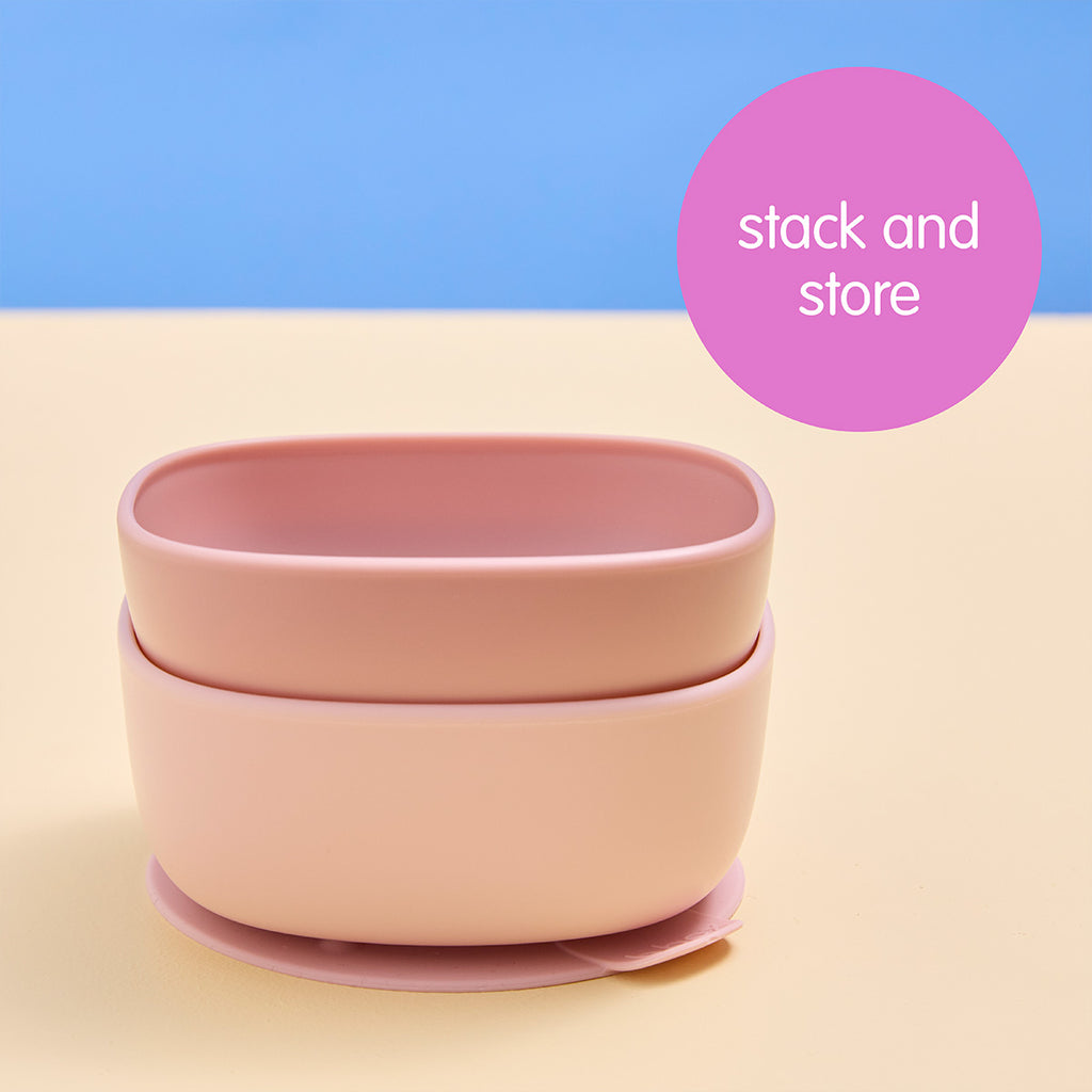 Saugfuss-Schüssel-Duo – Blush