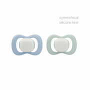 glow pacifier twin pack - sky + sage