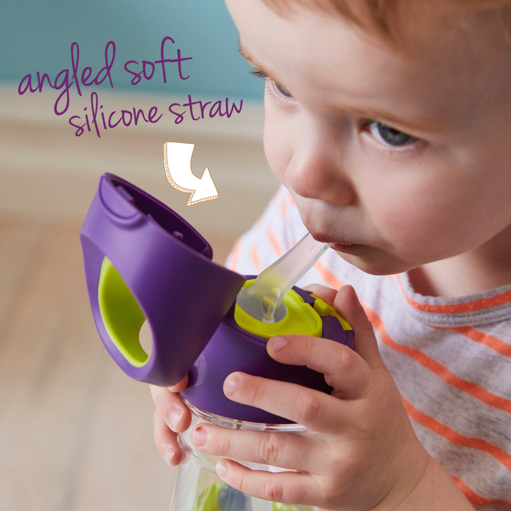 child with tritan™ drink bottle - indigo rose - b.box for kids