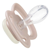 glow pacifier twin pack - blush + latte