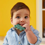 child with Trio Teether - Lullaby Blue - b.box for kids