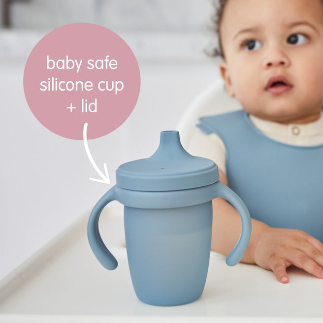 gobelet à bec en silicone - sage