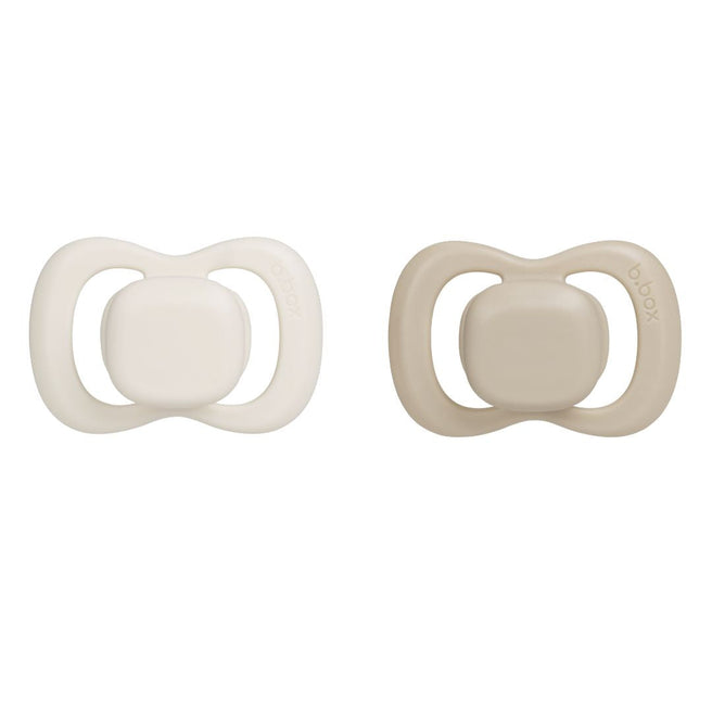 pacifier twin pack - vanilla + latte (latex only)