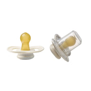 pacifier twin pack - vanilla + latte (latex only)