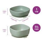 suction bowl trio - latte