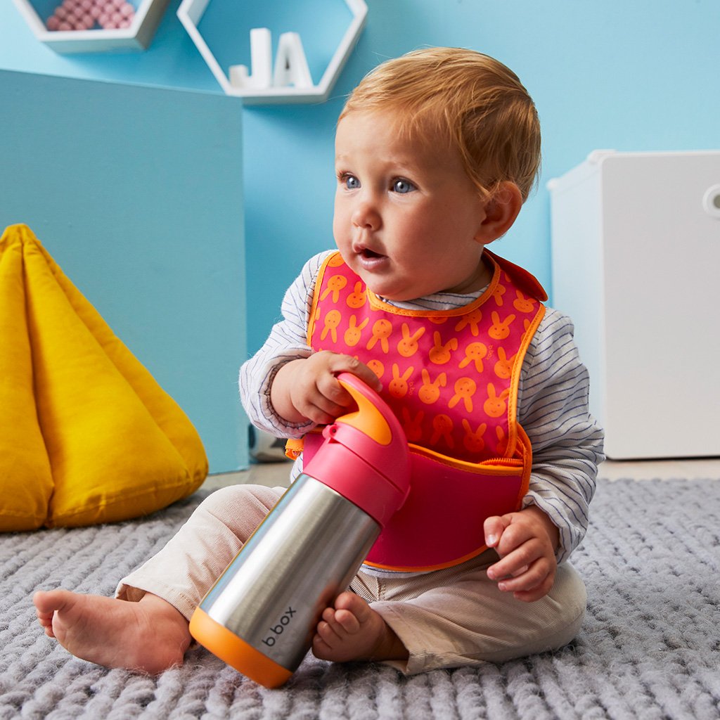 insulated drink bottle - lemon sherbet - b.box for kids