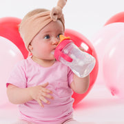 child with spout cup - raspberry - b.box for kids